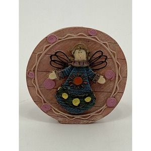 JTS International 5 Inch Resin Angel Shelf Plaque Figurine